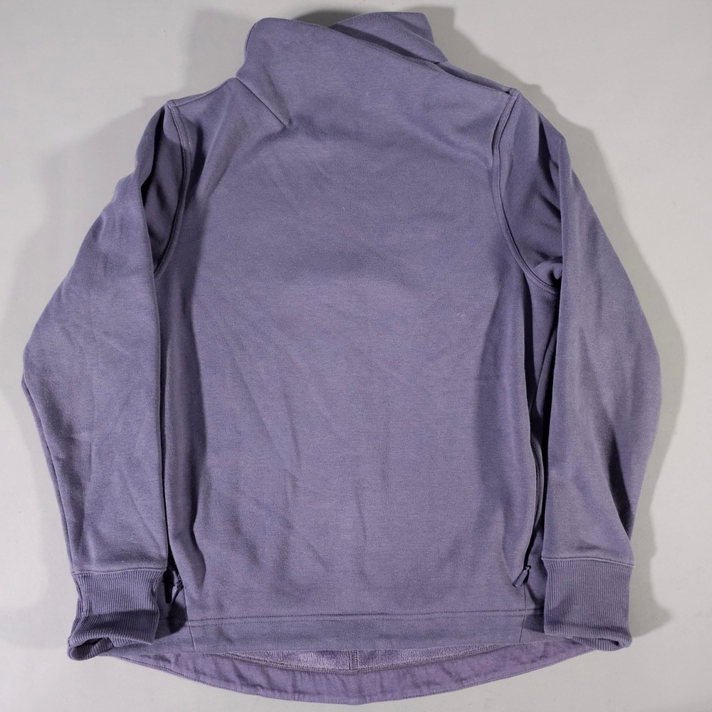 Athleta Coaster Luxe Sweatshirt Womens M Purple Funnel‎ Neck Fleece Pullover